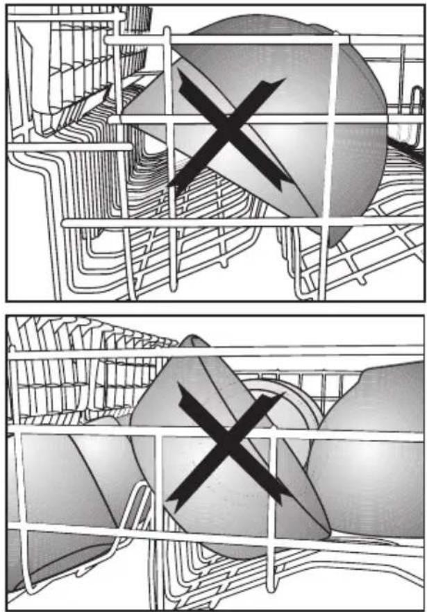 Two-panel illustration showing a grid of curved pathways with a central circular object marked by an 'X' symbol (no text or labels present).