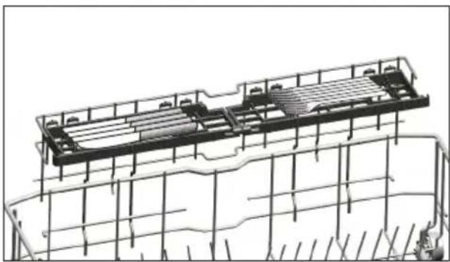Technical line drawing of a structural framework with grid supports and internal components (no text or symbols)