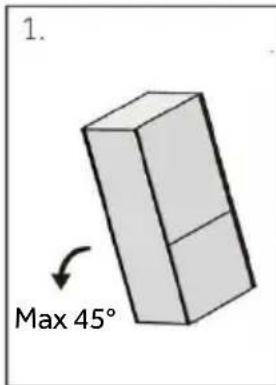 1. Max 45°