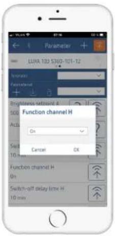 THEBEN LUXA 103 S360-100-12 DE-UP - Fonction du canal H - 1