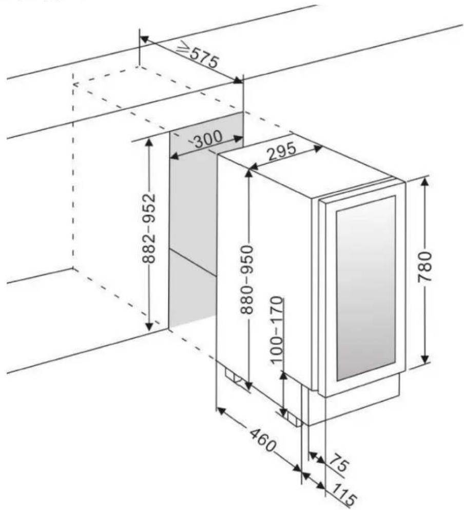 ≥575 300 882-952 295 880-950 100-170 460 75 115 780
