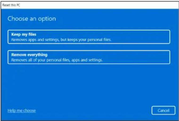 ACER Aspire A15 - Επαναφορά του PC και διαγραφή όλων - 3
