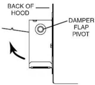 BACK OF HOOD DAMPER FLAP PIVOT