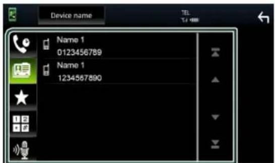 Device name Name 1 0123456789 Name 1 1234567890