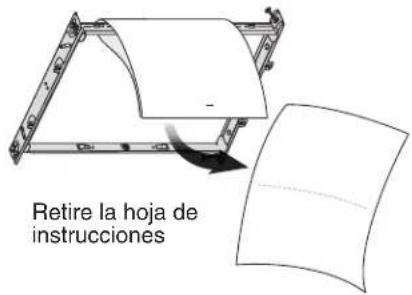 Retire la hoja de instrucciones
