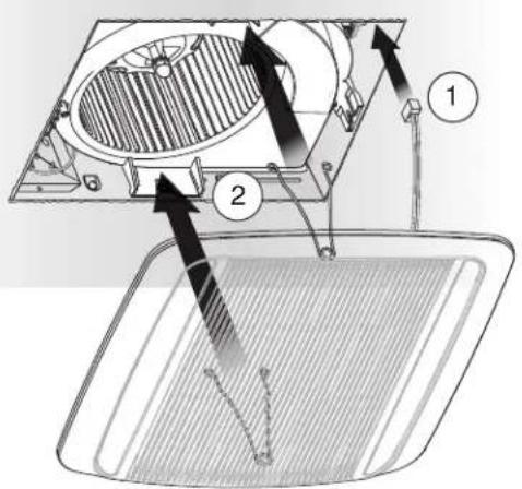 BROAN XB110L1 - Installer la grille - 1
