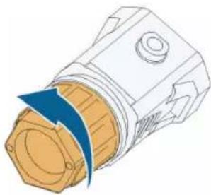 Technical illustration of a mechanical component with a blue arrow indicating direction (no text or symbols)