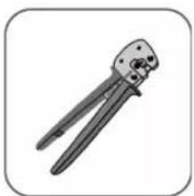 Illustration of a pair of crimping tools (no text or symbols)