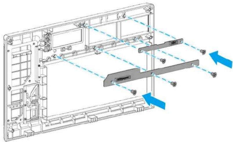 Technical line drawing of a laptop chassis showing internal components and ventilation system (no text or labels)