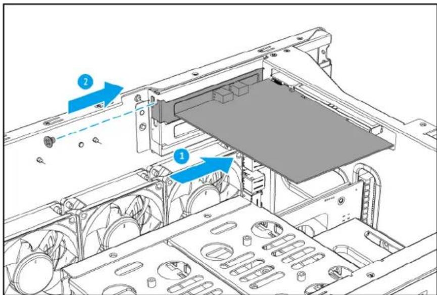 Technical diagram of a computer drive showing labeled components and assembly lines