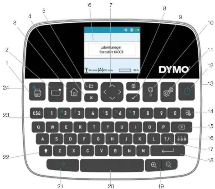 DYMO LabelManager Executive 640CB - Pour imprimer une étiquette - 2