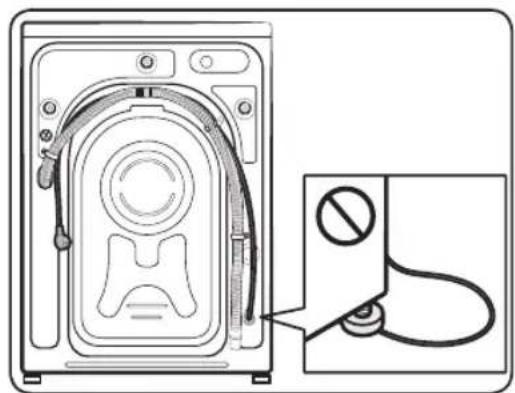 Diagram of a front panel with cable and connector, showing internal components and a magnified inset.