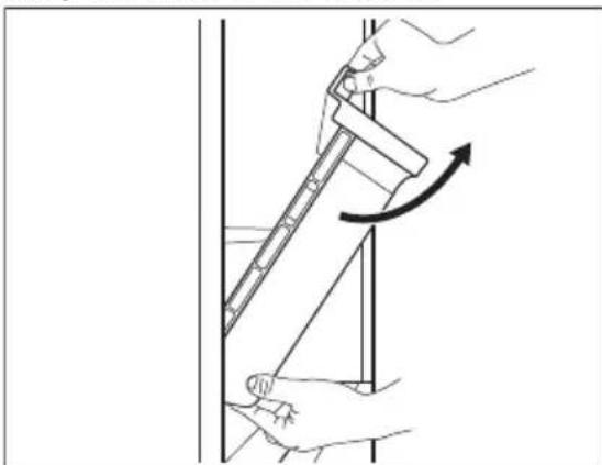 Illustration of hands using a ruler to measure a vertical pole, with an arrow indicating upward motion (no text or symbols present).