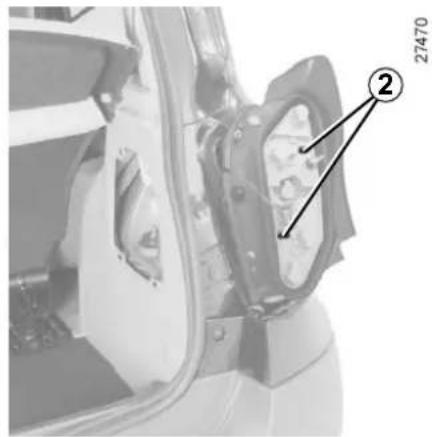 Close-up of a mechanical component with labeled parts (2 and 27470), no readable text or symbols beyond annotations.