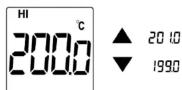 Uni-T UT306C - High Alarm Limit Setting - 1