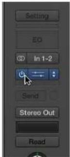 Setting, EO, @ In 1-2, Send, Stereo Out, Read.