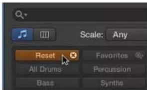 Scale: Any Reset All Drums Favorites Percussion Bass Synths