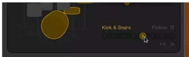 Kick & Snare Follow 1/2 2x