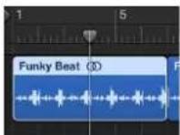APPLE Logic Pro X - Split regions at the playhead position - 1