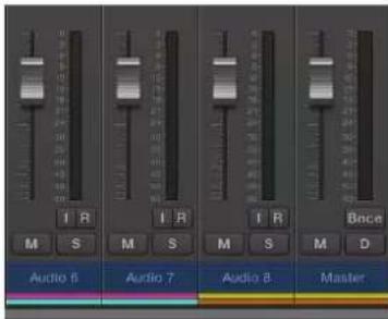 Audio 6 Audio 7 Audio 8 Master