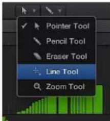 Pointer Tool Pencil Tool Eraser Tool Line Tool Zoom Tool