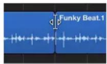 APPLE Logic Pro X - Resize two adjacent regions - 1
