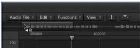 Audio File Edit Functions View 350000 400000 100
