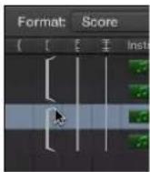 APPLE Logic Pro X - Edit parameters for the selected score set - 3