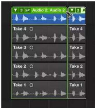 Audio 2: Audio 2 Take 4 ○ Take 4 Take 3 ○ Take 3 Take 2 ○ Take 2 Take 1 ○ Take 1