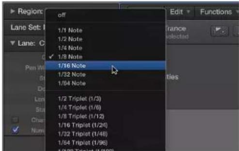 Region: off Lane Set: 1/1 Note 1/2 Note 1/4 Note ✓ 1/8 Note 1/16 Note 1/32 Note 1/64 Note 1/2 Triplet (1/3) 1/4 Triplet (1/6) 1/8 Triplet (1/12) 1/16 Triplet (1/24) 1/32 Triplet (1/48) 1/64 Triplet (1/96) 1/16 Triplet (1/107)