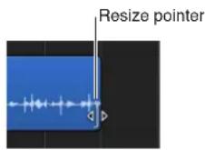 APPLE Logic Pro X - Resize a region - 1
