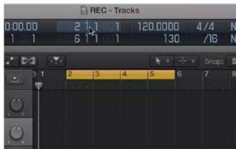 REC - Tracks. 0:00.00 2 1 1 120.0000 4/4 N. 1 1 6 1 1 130 /16 N. 1 2 3 4 5 6 7 8. Snap: S