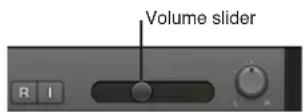 APPLE Logic Pro X - Adjust a track's volume level - 1