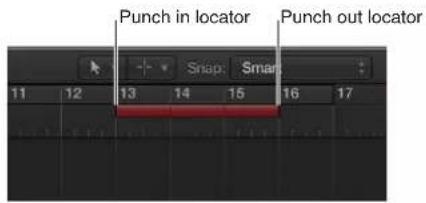 Punch in locator Punch out locator 11 12 13 14 15 16 17 Snap: Smart