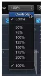 Controls: Editor checked. Zoom levels: 50%, 75%, 100%, 125%, 150%, 175%, 200%. Current zoom: 100%.