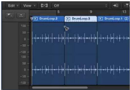 Edit View Off 5 9 13 DrumLoop.2 DrumLoop.3 DrumLoop.1 100 50 0 -50 -100 100 50 0 -50 -100