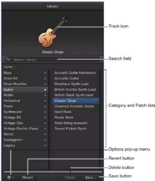 Library Classic Clean Search Library Track icon Search field Guitar Bass Drum Kit Drum Machine Guitar Mallet Orchestral Piano Synthesizer Vintage B3 Vintage Clay Vintage Electric Piano World Arpeggiator Legacy Acoustic Guitar Harmonics Acoustic Guitar Blackface Synth Lead British Combo Synth Lead Br…