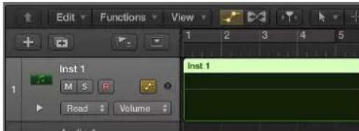 Edit Functions View Inst 1 M S R Read Volume Inst 1