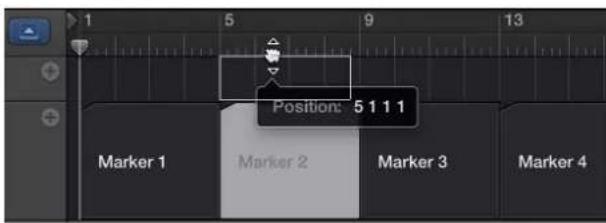 Position: 5 1 1 1 Marker 1 Marker 2 Marker 3 Marker 4