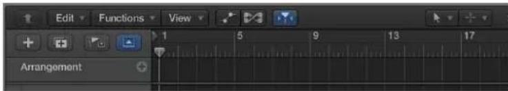 Edit Functions View Arrangement 1 5 9 13 17