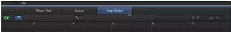 Piano Roll Score Step Editor