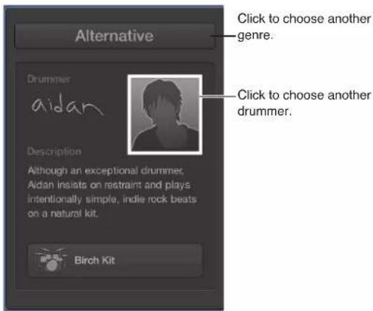 Alternative Drummer aidan Description Although an exceptional drummer, Aidan insists on restraint and plays intentionally simple, indie rock beats on a natural kit. Birch Kit Click to choose another genre. Click to choose another drummer.