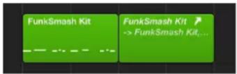 APPLE Logic Pro X - Create aliases of MIDI regions in the Tracks area - 1