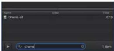 Name: Drums.alt, Artist: drums, Time: 0:19, 1 item