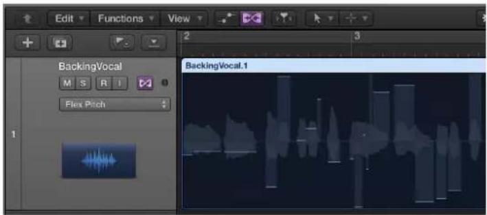 Edit Functions View BackingVocal M S R I Flex Pitch 1 BackingVocal.1