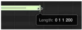 APPLE Logic Pro X - Resize a note - 1