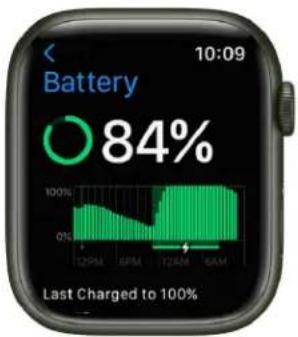 Battery 84%. Last Charged to 100%.