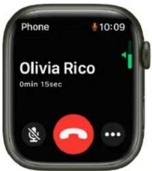 Phone 10:09 Olivia Rico 0min 15sec