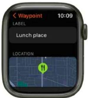 < Waypoint 10:09 LABEL Lunch place LOCATION