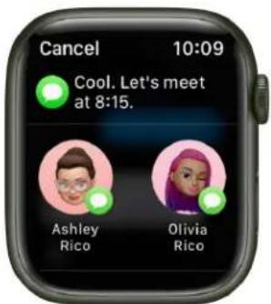Cancel 10:09 Cool. Let's meet at 8:15. Ashley Rico Olivia Rico